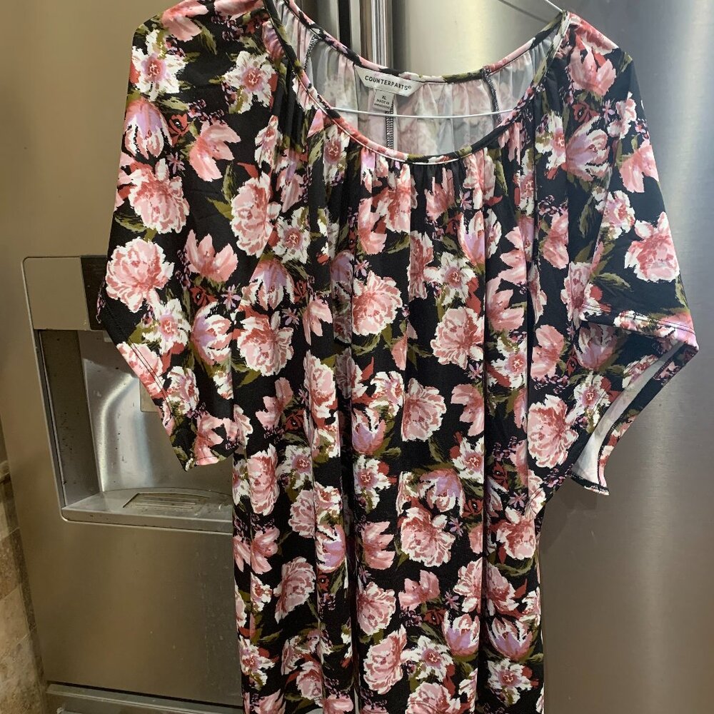 Pink Floral Blouse